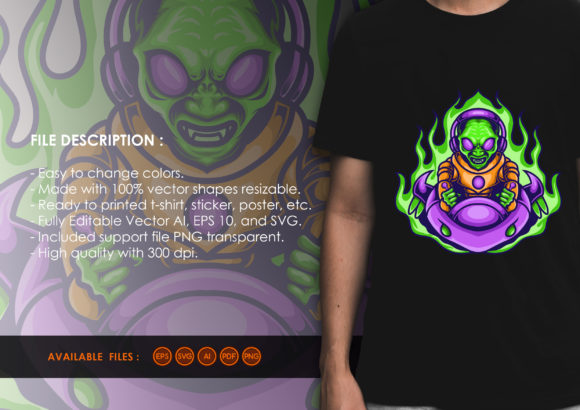 Alien Driving Spaceship Embroidery Review