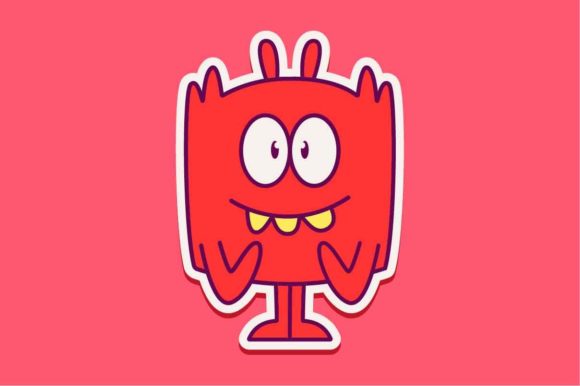 Cute Monster Cartoon Doodle Illustration Review