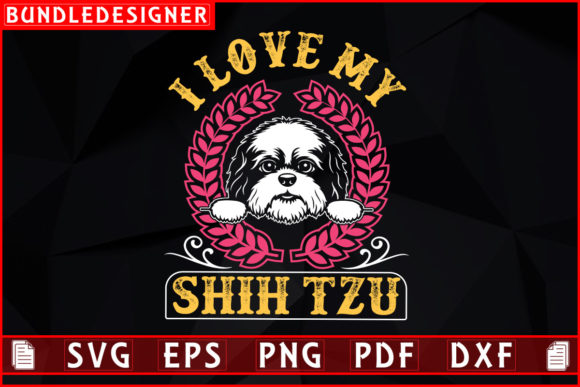 I Love My Shih Tzu Embroidery Design Review