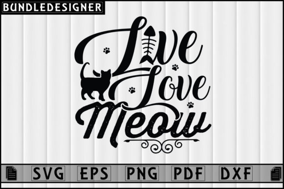 Live Love Meow-Cat Lover Funny Design Review