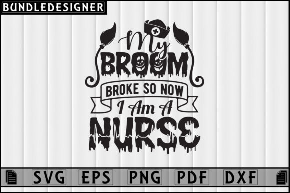 My Broom Broke-Halloween Nurse Design Review