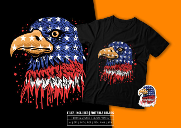 Reviewing T-shirt Design - American Eagle for Real Embroidery