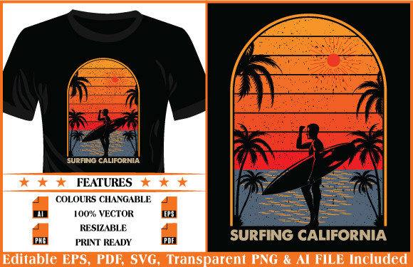 Surfing California T-shirt Design Review