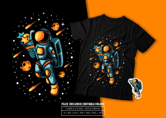 T-shirt Design - Astronaut Brings Gift Review