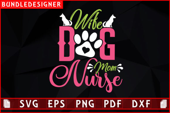 Wife Dog Mom-Nurse Embroidery Review
